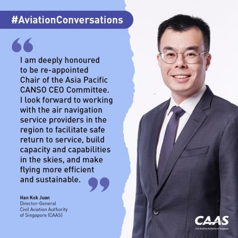 Cục trưởng Cục Hàng không Singapore được tái bổ nhiệm Chủ tịch Ủy ban Các nhà lãnh đạo CANSO Châu Á – Thái Bình Dương (APC3)